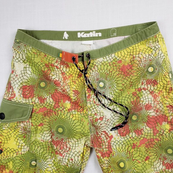 KATIN Custom Surf Trunks Board Shorts Size 30 - Picture 2 of 8